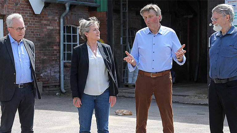 Vier Personen: Peter Stoltenberg, Katja Günther,  Heiner Staggen, Holger Gerth