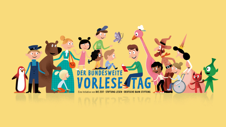 Illustration Bundesweiter Vorlesetag © Gert Albrecht für DIE ZEIT