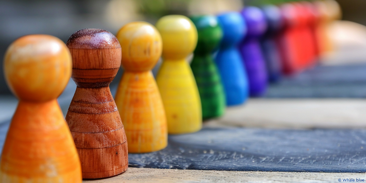 Bunte Spielfiguren
