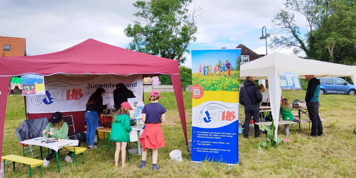 Stand des JSHHB beim Nachhaltigkeitsfest 2024 © Mathilde Liermann / JSHHB