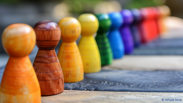 Bunte Spielfiguren