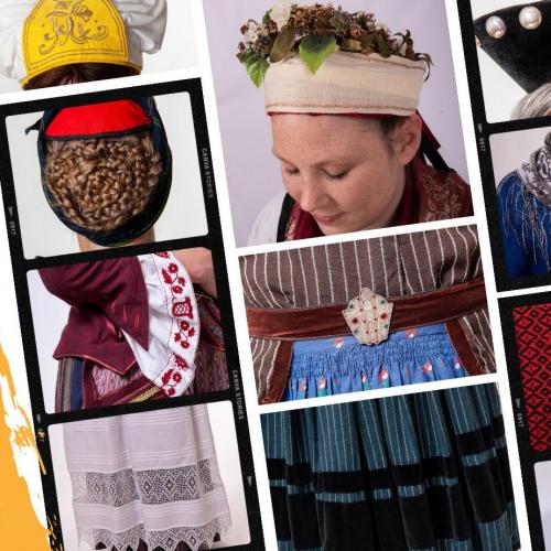 Collage mit Trachtenelementen